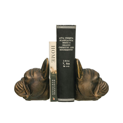 Sir Woof Bookends with Antique Finish