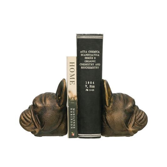 Sir Woof Bookends with Antique Finish