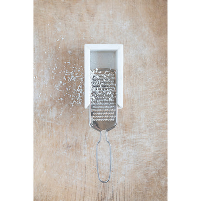 Marble and Stainless Steel Cheese Grater