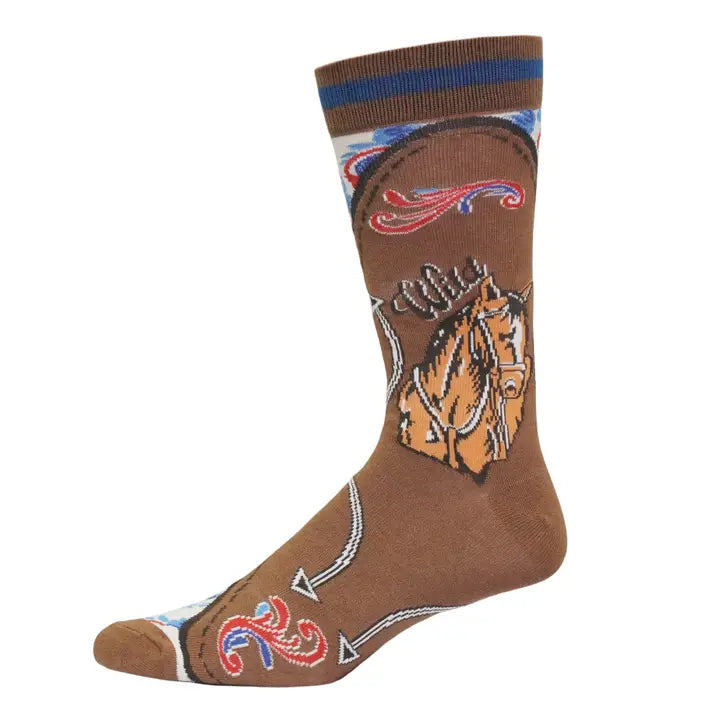 Urban Cowboy Western Premium Crew Dress Socks