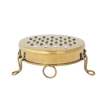 Creative Co-Op Round Stainless Steel Footed Grater