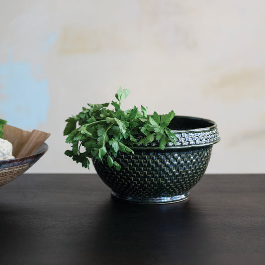 Weave Stoneware Bowl