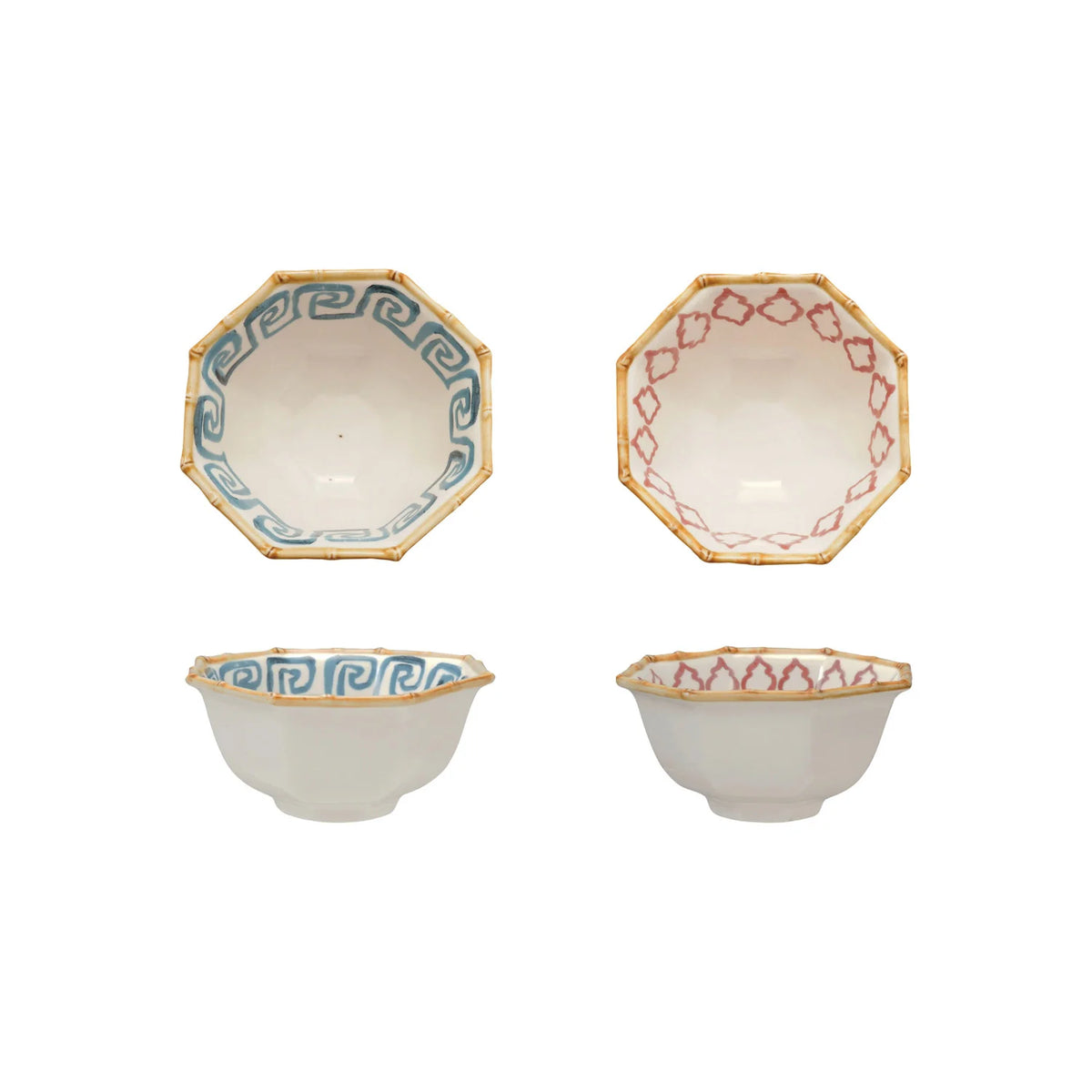 Palemera Hand Painted Stoneware Bowls