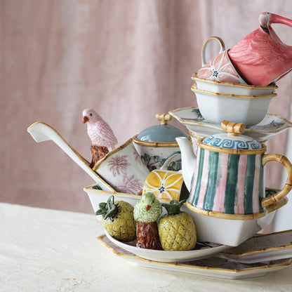 Hand-Painted Teapot