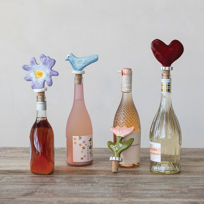 Handmade Stoneware Cork Bottle Stopper