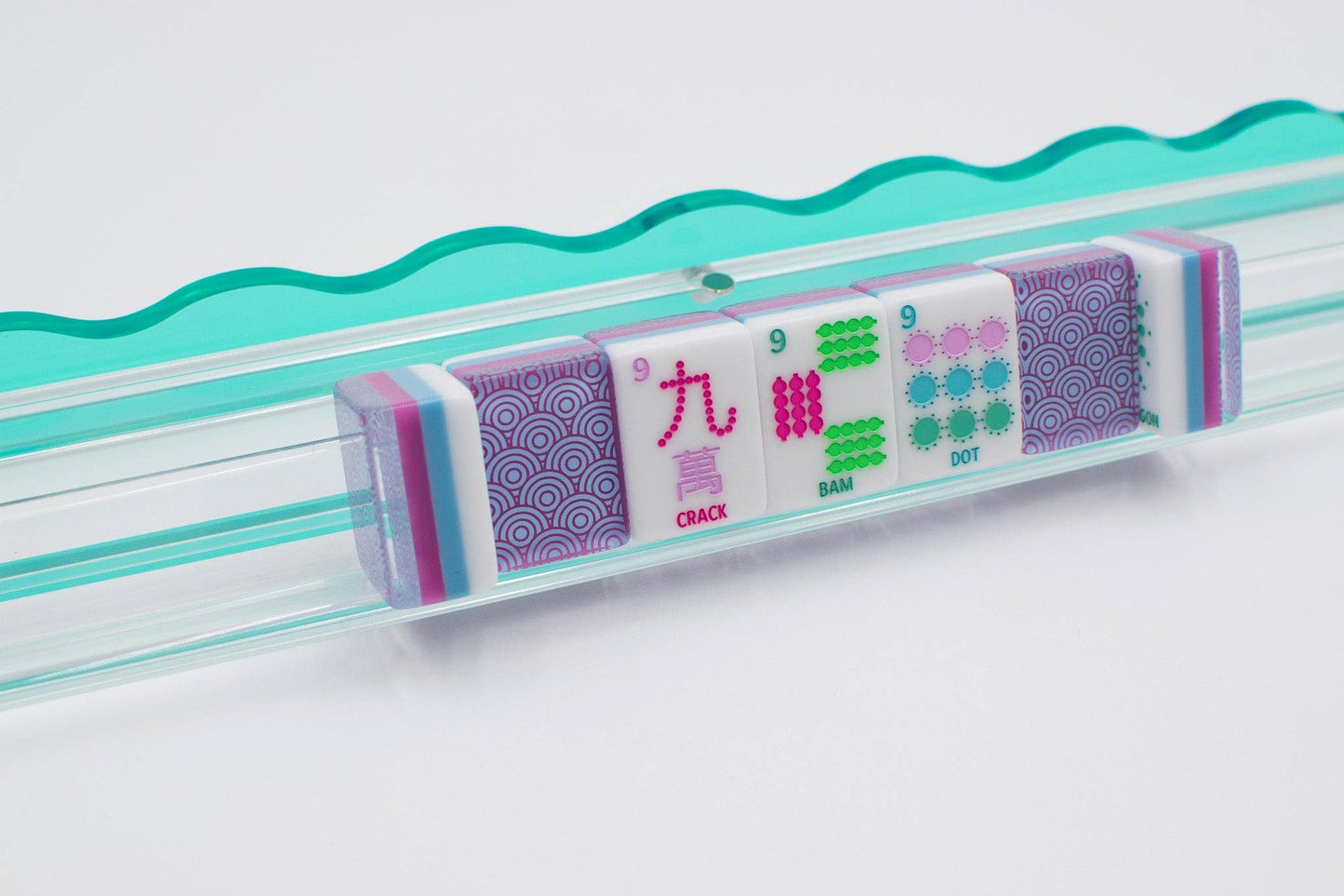 Crystal Confetti Purple - Mahjong Tile Set with a Sprinkle of Color