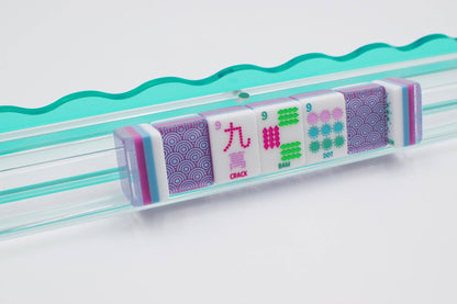 Crystal Confetti Purple - Mahjong Tile Set with a Sprinkle of Color