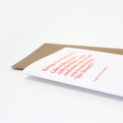 Funny Teacher Thank You Card