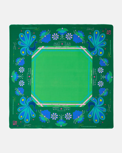 Mahjong Birdie Green Mat