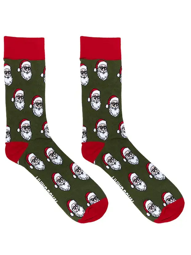 Cool Santa Men's Bamboo Crew Socks