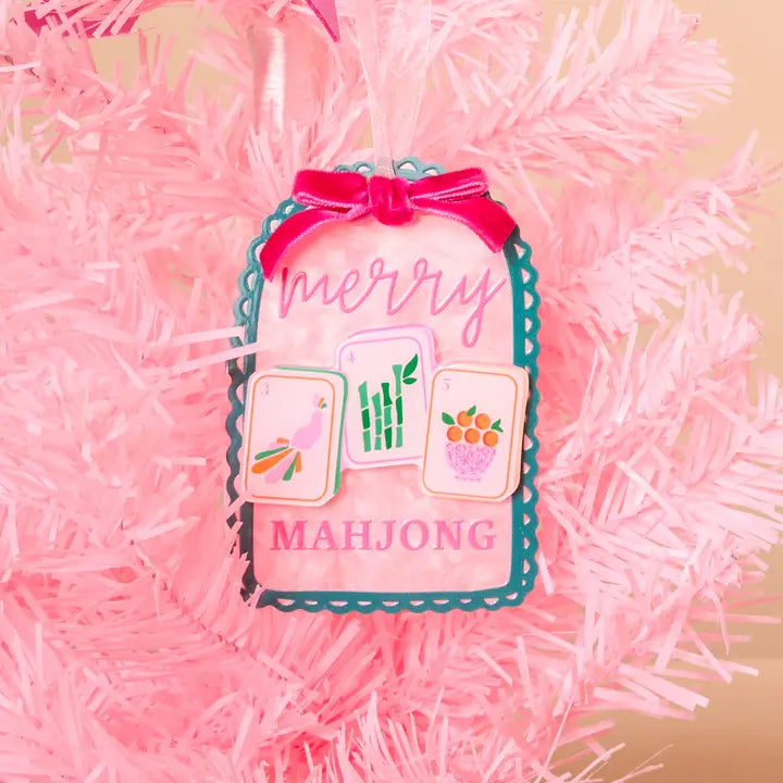 Merry Mahjong Acrylic Ornament