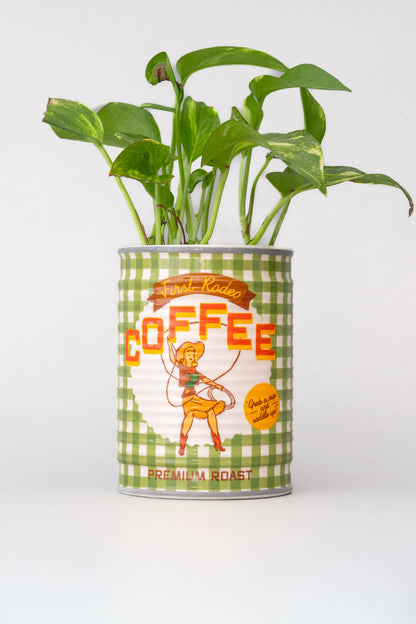 Coffee Cowgirl Ceramic Planter
