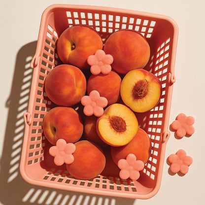 Peach and Mint Exfoliating Sugar Scrubbies