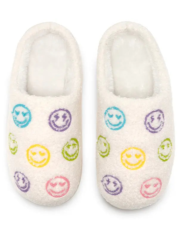 Living Royal Happy Faces All Over Slippers