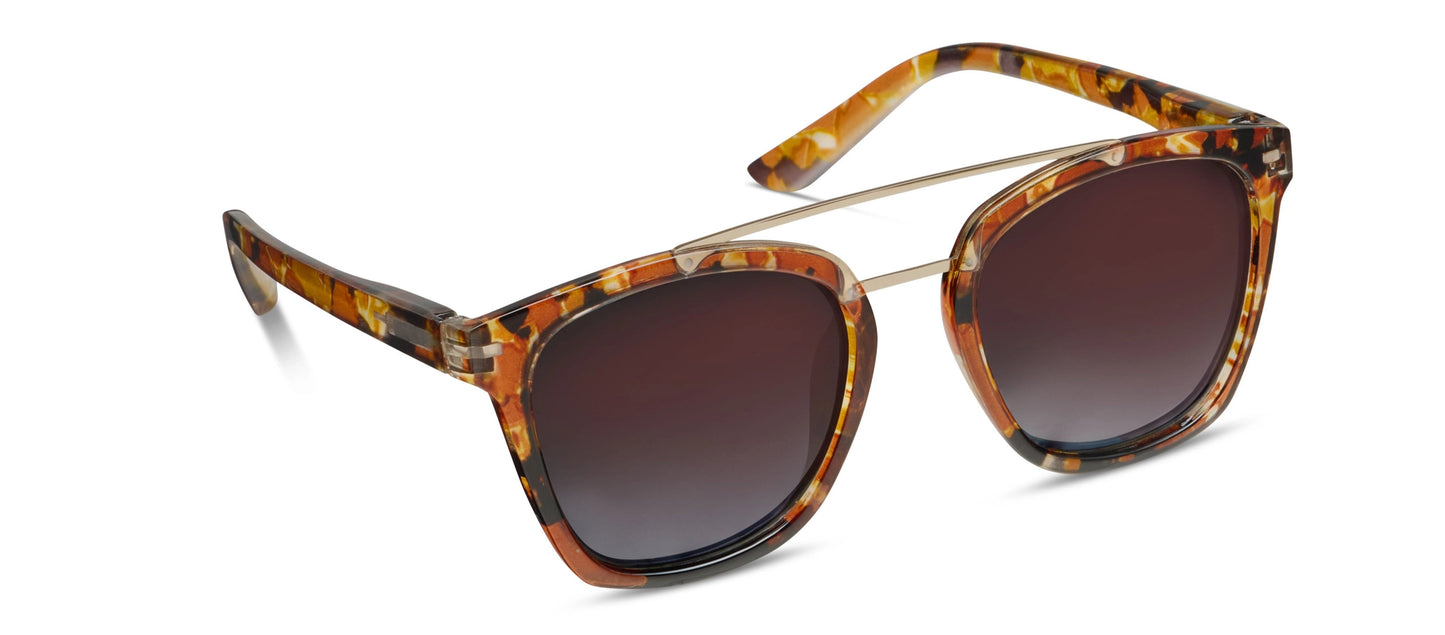 Caramel Quartz Palm Beach Polarized Sunglasses by Peepers