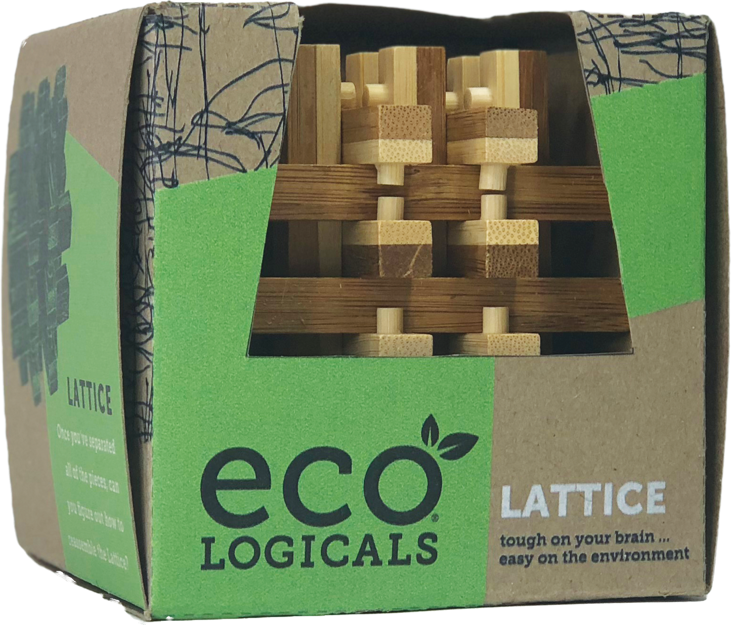 Large Ecological Wood Puzzle - Lattice