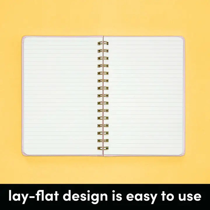 Geometric Lavender Hardcover Spiral Lined Journal Notebook