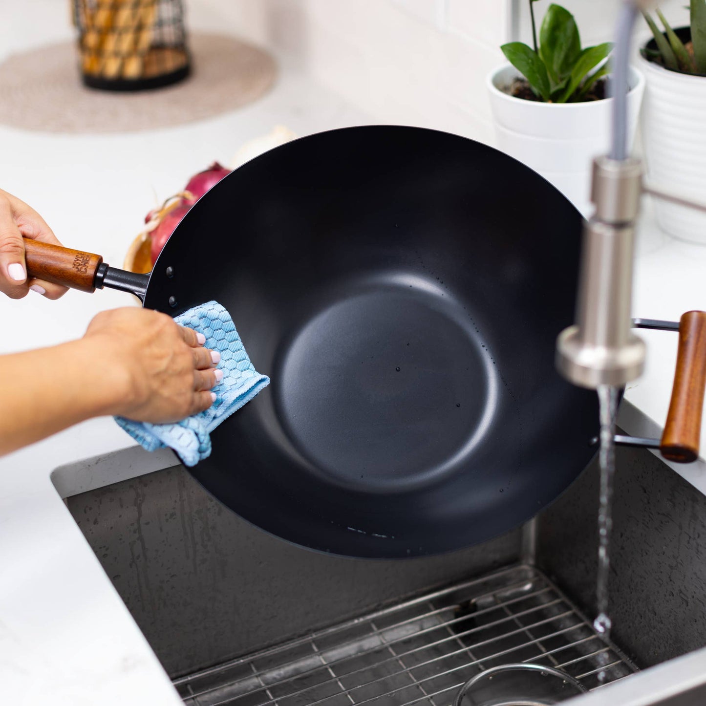 Joyce Chen Carbon Steel Ceramic Nonstick Wok