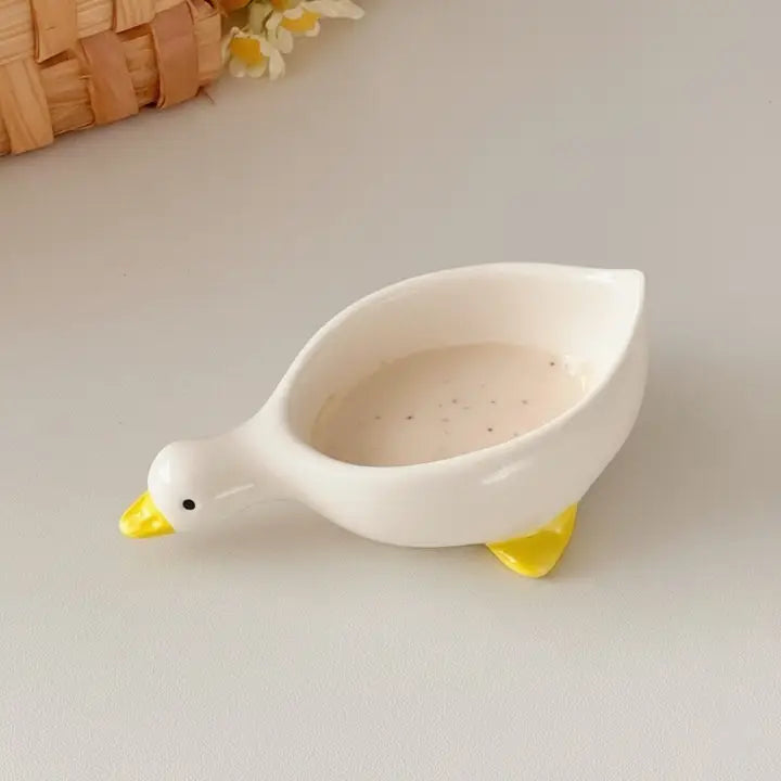 Goose Waddle Ceramic Dipping Dish