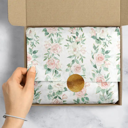 Pink Roses Designer Tissue