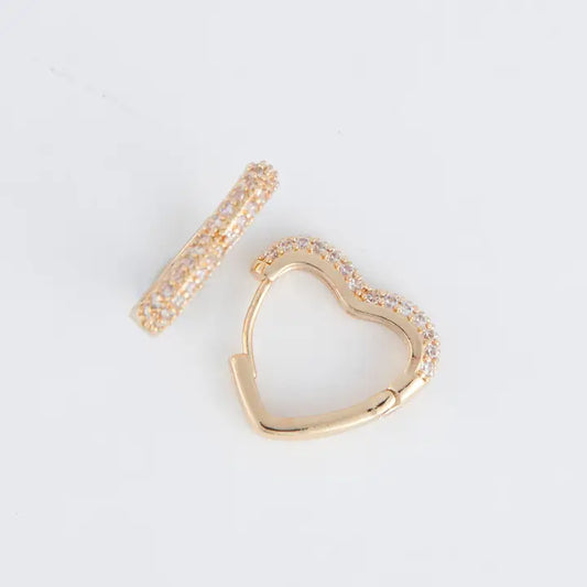 Heart Hoop Earrings