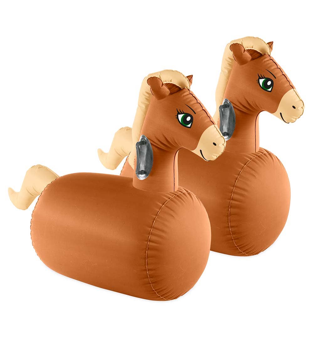 Inflatable Ride-On Hop 'n Go - Set of 2: Unicorn