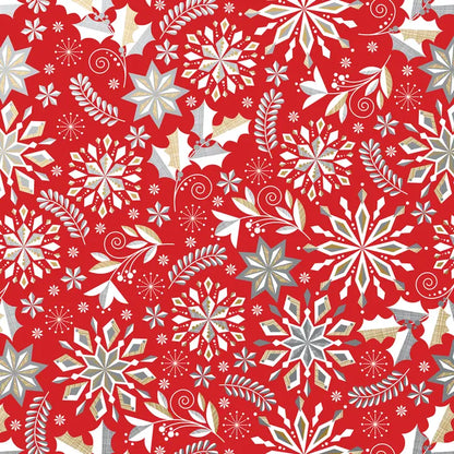 Gift Wrap - Jumbo Merriment Red