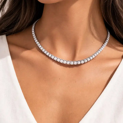 Marrin Costello Blair Necklace 4mm - Pearl - Silver