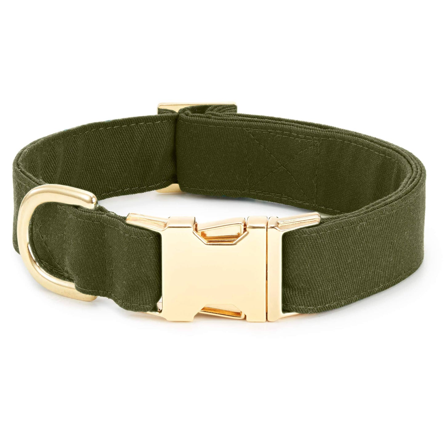 The Foggy Dog Olive Dog Collar