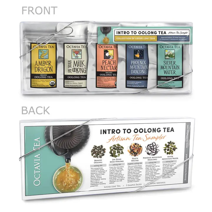 Intro To Oolong Tea Sampler Set Octavia Herbal Organic Tea