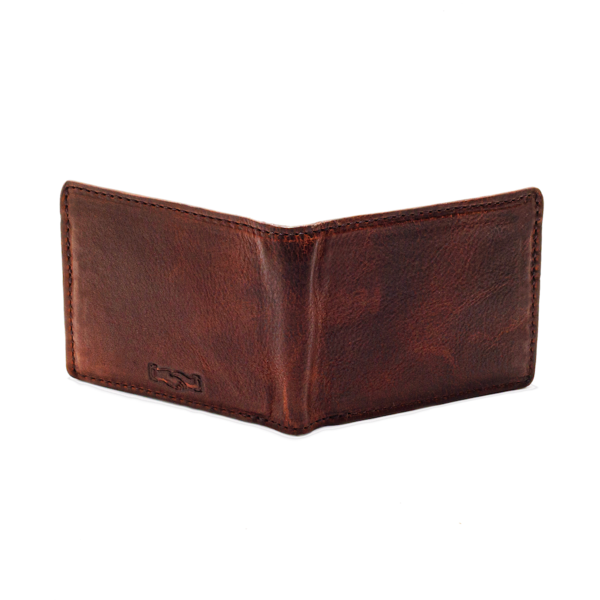 Leather Bifold Wallet - Whiskey