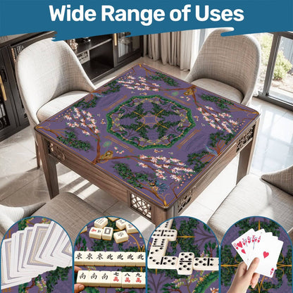 Mahjong Mat - Majestic Purple Chinoiserie