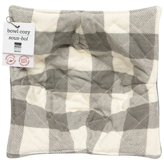 Bowl Cozy -London Gray Buffalo Check