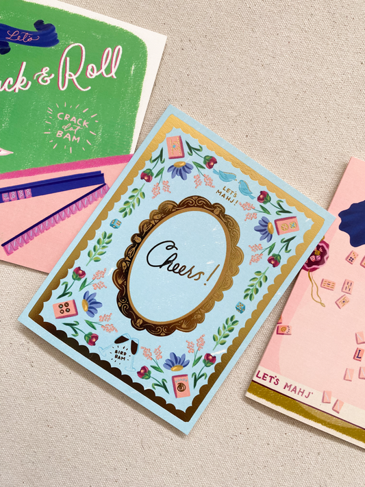 Cheers Mahjong Greeting Card