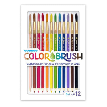 Watercolor Pencil/Paintbrush Set of 12