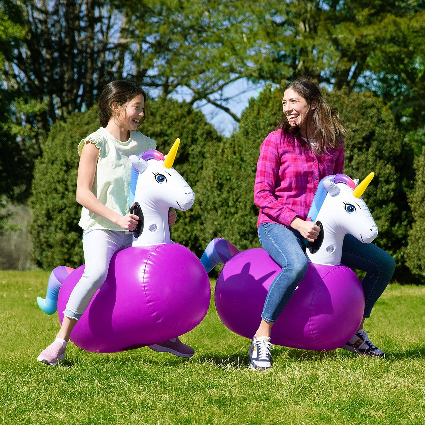 Inflatable Ride-On Hop 'n Go - Set of 2: Dinosaur