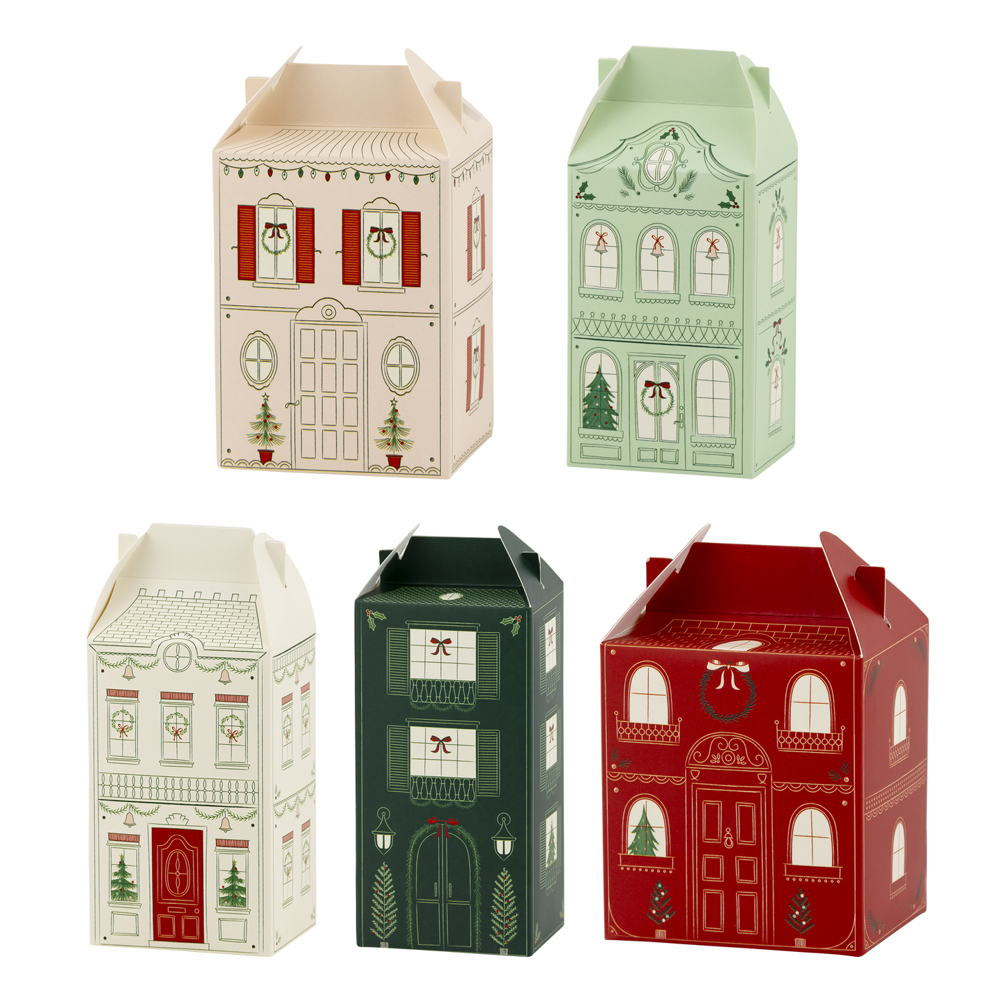 VIL1108 -  Christmas Village Treat Boxes