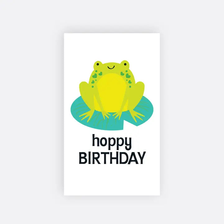 Hoppy Frog - Mini Notes Small Birthday Card