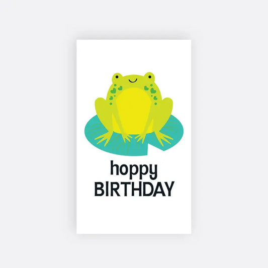Hoppy Frog - Mini Notes Small Birthday Card