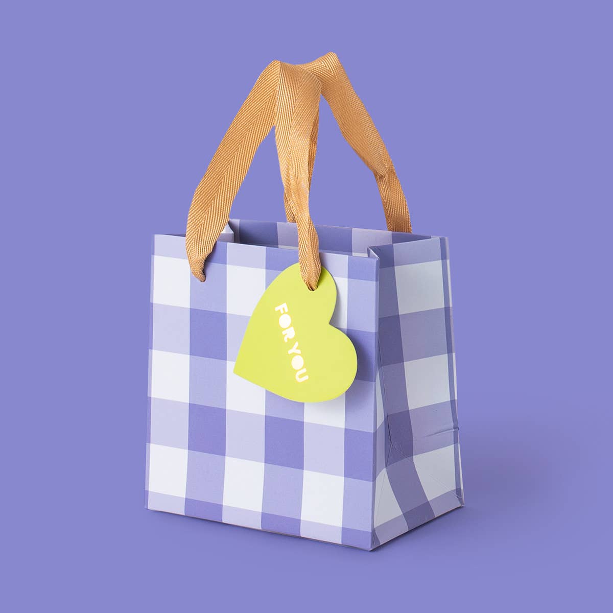 Blue Gingham Gift Bags - Large