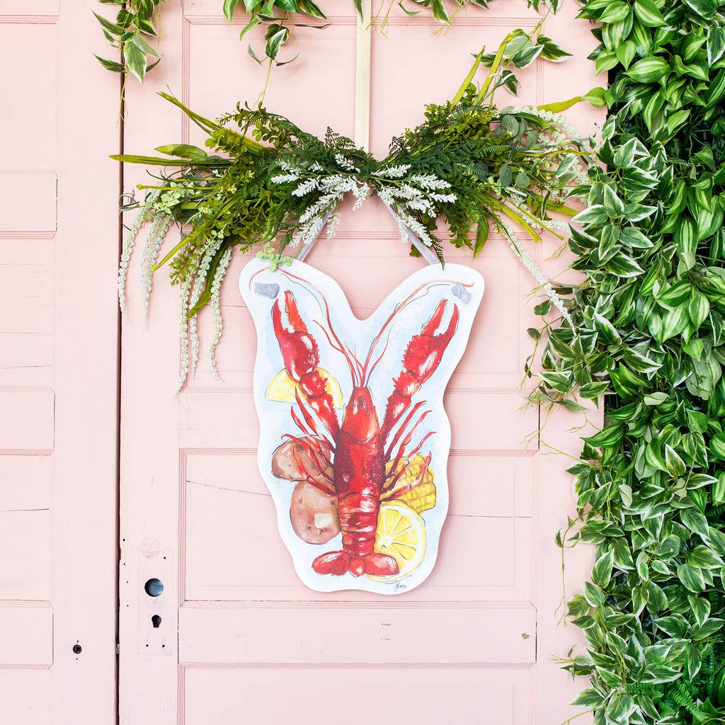 Crawfish with Fixin's Door Hanger