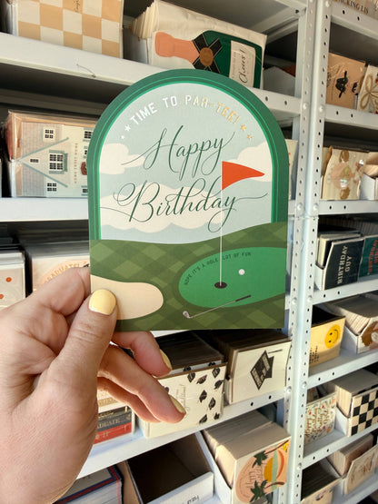 Time to Par-Tee Birthday Greeting Card