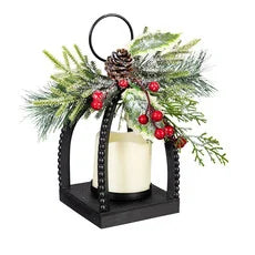Woodland Floral LED Lantern