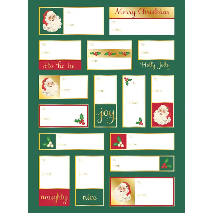 Classic Santa Gift Labels