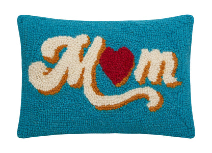 Mom Heart Hook Pillow