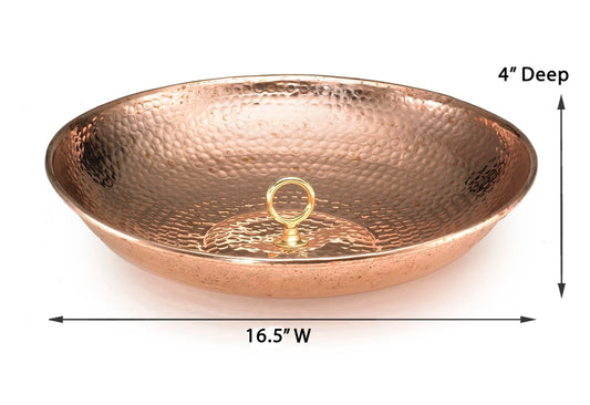 Rain Chain Basin - Copper