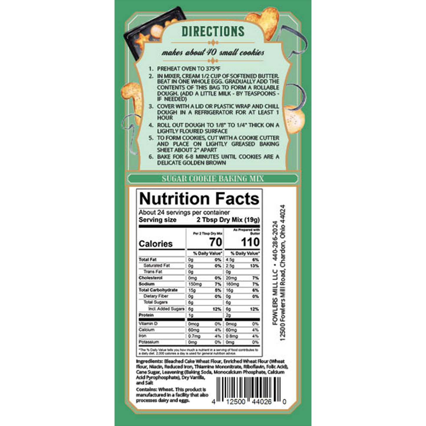 Fowler’s Mill Sugar Cookie Mix