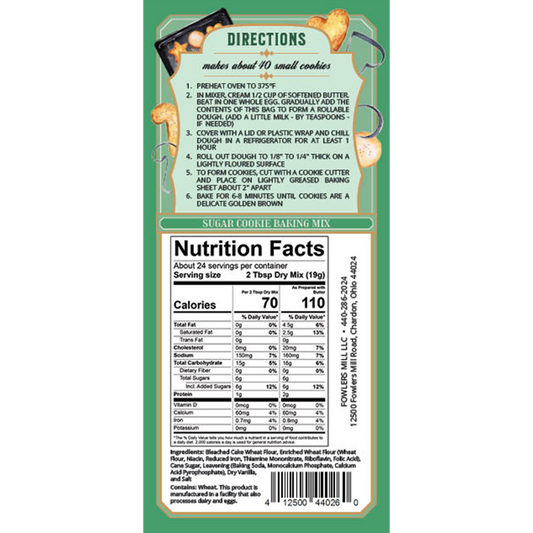 Fowler’s Mill Sugar Cookie Mix