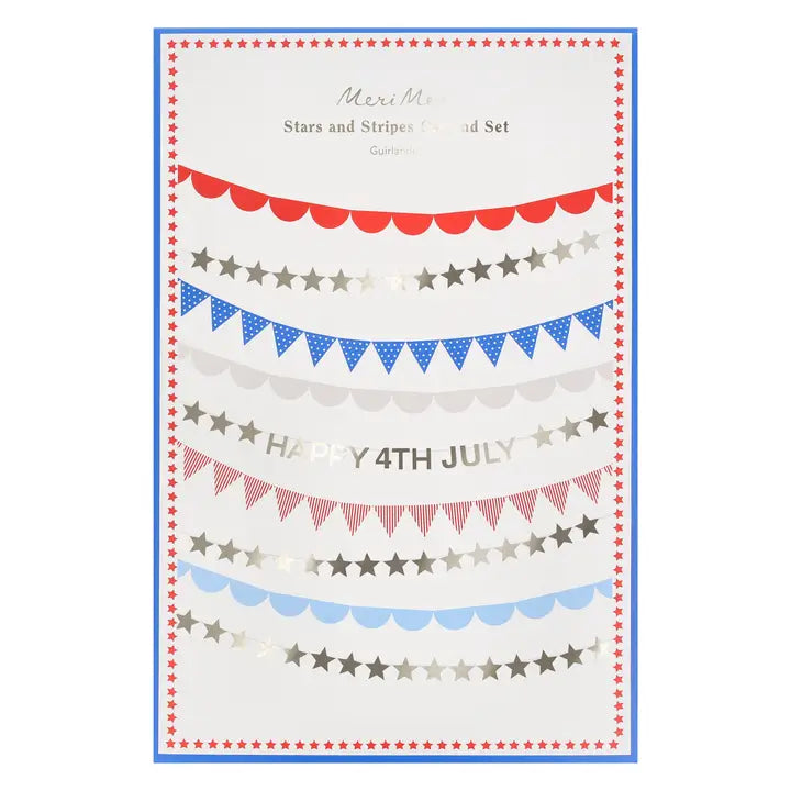 USA Stars & Stripes Garland Set