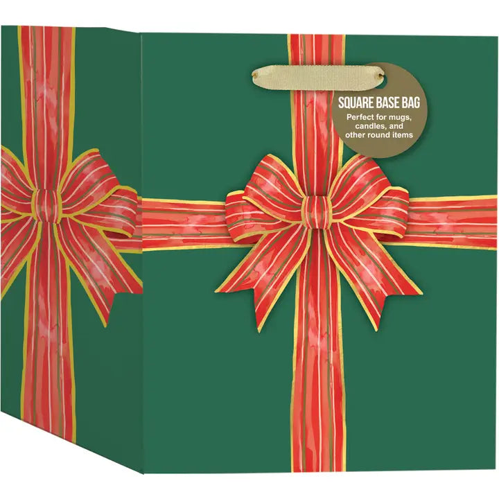 Bow-Tied Holiday Gift Bag
